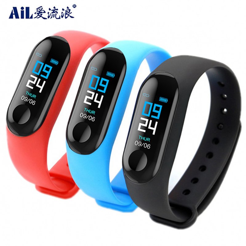 M3 Smart Wristband Waterproof Fitness Tracker Digital Blood Pressure Heart Rate Monitor Smart Bracel