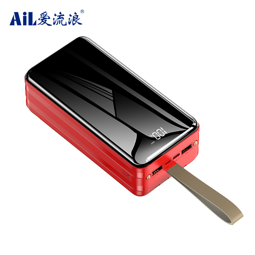 50000mAh Power Banks with 4in1 Charging Cable Portable Power Supply for Mobile Battery Charger