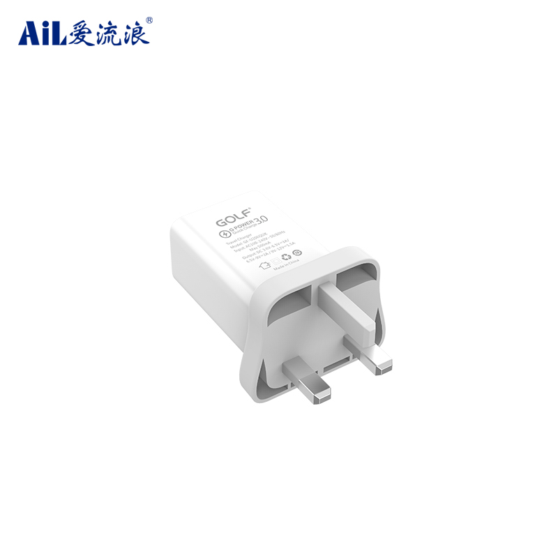 single port UK 3 pin plug CE approved 5V 1a usb wall charger