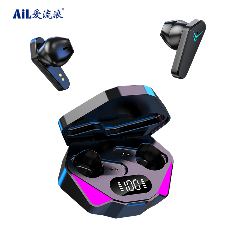 G01 Bluetooth V5.0 LED Flash Fantastic Cool No Delay Game Bass Sound Earphone Wireless Tws Headset