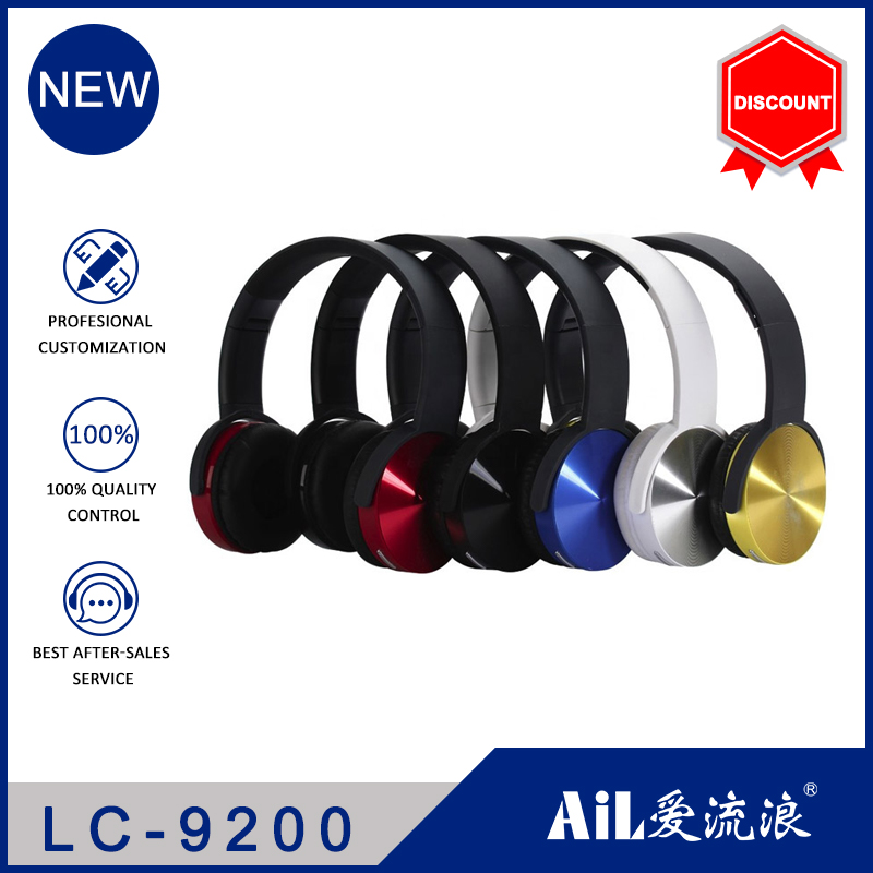 LC-9200 Folding Wireless Over Ear  Headphone Headset Earphone