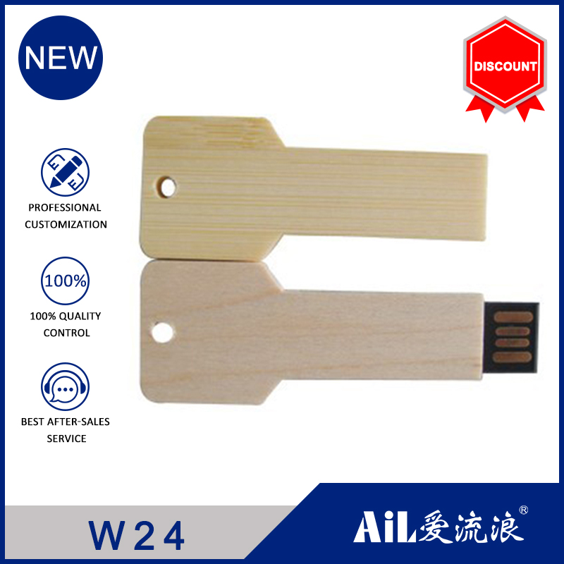 w24 wood key usb 